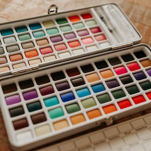 Watercolor Paint Set - 90 colors 1 Water Brush Pen.